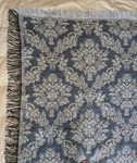Vtg Northwest Company Blue Floral Tapestry Blanket Bedspread Lrg 112" X76" Queen. Fixed Price $39.00.
