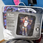 Regal Comfort Faux Fur Polyester Queen Blanket Harley Quinn Dc. Fixed Price $40.00.