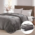 Degrees Of Comfort Electric Blanket With Dual Controls, Large King, Grey. Fixed Price $99.46.