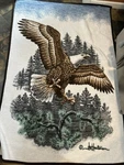 Biederlack Flying Eagle Reversible Throw Blanket 50 X 76 Vintage Usa Patriotic. Fixed Price $33.93.