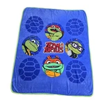 Nickelodeon Teenage Mutant Ninja Turtles Tmnt Heads Soft Throw Blanket 46X59. Fixed Price $15.00.