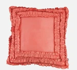 Marlo Lorenz Throw Pillow Coral Fringe Ruffle Orange Pink Square. Fixed Price $19.97.