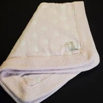 Little Giraffe Dolce Dot Chenille Blanket Pink, Thick Silky Soft Euc 28"X32". Fixed Price $21.30.