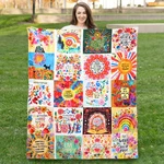 Boho Floral Throw Natural Life Patchwork Blankets, Gifts.... Fixed Price $42.47.