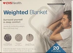 Adult Weighted Heavy Blanket 20 Pound Cvs Health Duvet Cover Gray -new In Box. Fixed Price $50.00.