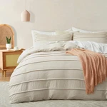Oli Anderson Beige Duvet King Size - Pleated Cover, 3PCS Soft. Fixed Price $54.00.
