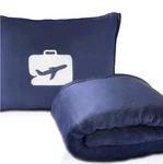 Eversnug Navy Travel Airplane Soft Blanket And Pillow Combo. Fixed Price $19.84.