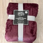 Hotel Style Limited Edition Luxury Plush Blanket Queen Oversized 90X94 Plum. Fixed Price $39.45.