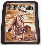 John Wayne American Cowboy Fleece Throw Lap Blanket Enterprises Western. Fixed Price $29.99.