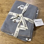 Bleu Baby Knit Blanket Gray Cars Pattern 100% Cotton One Size Soft Unisex. Fixed Price $34.99.