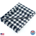 Clouddwelling 100 Cotton Throw Blanket Plaid Soft Lightweight Cozy Farmhouse. Fixed Price $35.63.