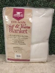 Vtg Blanket Cannon 100% Acrylic Full & Twin Size 72" By 90" Satin Binding New. Fixed Price $31.18.