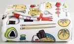 Street Food Chopsticks Boba Sushi 5X6' Oversized Throw Blanket The Big One New!. Fixed Price $22.95.