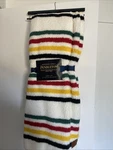 Pendleton Sherpa Fleece Stripe Throw Blanket 50X70 Glacier National Park Pattern. Fixed Price $75.00.