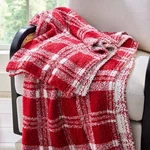 Better Homes & Gardens Red Plaid Cozy Knit 50X72' Throw. Fixed Price $74.69.