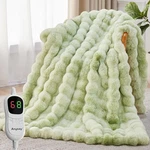 Anysay Heated Blanket Throw 1/2/4/6/8 Hours Auto-off 10 Level, 72''X84". Fixed Price $89.99.
