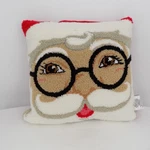 Santa Claus Face Throw Pillow Glasses Red Hat Decorative 16 X Christmas New. Fixed Price $20.00.