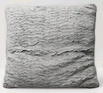 Better Homes Throw Pillow 22X22 Gray Textured Faux Fur Soft Decorative Modern. Fixed Price $23.79.
