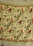 Manual Woodworkers & Weavers Winter Songbirds Tapestry Throw Fringed 55X72. Fixed Price $14.99.