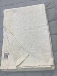 Laura Ashley Solid Ivory Vintage Cotton Twin Blanket. Fixed Price $39.00.