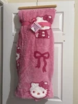 New! Hello Kitty Sanrio Og Pink Bow Blanket Throw 50"X70". Fixed Price $149.00.