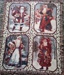 Goodwin Weavers Santa Claus Tapestry Throw Blanket 47" X 58" Christmas Holiday. Fixed Price $19.99.