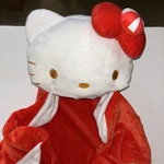 Hello Kitty Hooded Plush Throw Blanket Peppermint Bow Sanrio 30"X50". Fixed Price $19.99.