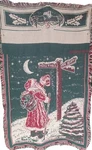 Victorian Olde World Santa Blanket Holly Hill Pine Bluff St MWW1992 46X66 Throw. Fixed Price $20.00.