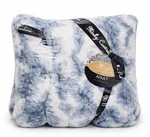Minky Couture Plush Faux Fur Throw Blanket 50X60 Denim & Cream Adult New. Fixed Price $289.99.