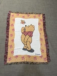 Vintage Disney Winnie The Pooh Tapestry Throw Blanket 46 X35. Fixed Price $35.00.