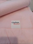 Vintage Chatham Pink Acrylic Blanket Thermal Nylon Satin Trim Twin 73X94 Usa. Fixed Price $39.00.
