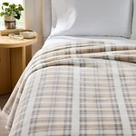 Better Homes & Gardens Velvet Plush Soft Bed Blanket, Full/queen Size Grey Plaid. Fixed Price $45.20.