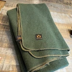 Arcturus Military Wool Blanket Army Green 4.5 Lbs (64" X 88"). Fixed Price $40.00.