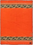 Filson Jacquard Wool Blanket 20265930 Flame Ivy 80 X60 New Rare Mackinaw Bag. Fixed Price $325.00.