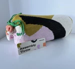 Areaware Assembly Throw By Alex Proba, 100% Cotton, 60" 50", Abstract, Nwt. Fixed Price $120.00.