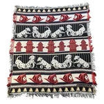 Vintage Crown Crafts Dalmatian Fireman Hydrant Tapestry Throw Blanket. Fixed Price $32.00.