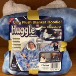 New Huggle Hoodie Ultra Plush Hooded Blanket Robe Premium Fleece Blue Tie Dye. Fixed Price $30.00.