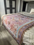 Pink Bohemian Tapestry 100% Cotton Wall Hanging Woven Jacquard Throw Blanket. Fixed Price $55.00.