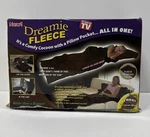 Nip Dreamie Fleece Espresso Blanket Comfy Cocoon With Pillow Pocket 44" X 82". Fixed Price $35.95.