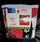 Winnie The Pooh Jacquard Baby Blanket 90S Jingle Bells Disney 36 X 48. Fixed Price $35.00.