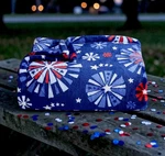 Throw Blanket Fireworks Blue The Big One Oversized 60X72 Super Soft Plush New. Fixed Price $28.00.