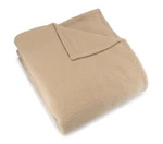 Fleece Blanket, Twin Size 66 X 90 Inches, Tan Color, Hotel Grade ( Pack 1 ). Fixed Price $36.99.