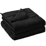 Weighted Blanket Lbs 60 X 80 Queen Size Black Cooling Heavy 190-210 Yescool. Fixed Price $74.99.