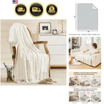 Knitted Throw Blanket For Couch And Bed, Soft Living Room Home Decor .... Fixed Price $46.83.