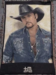 Vintage Tim Mcgraw Blanket Throw Tapestry Country Singer Usa Made 00S Y2K. Fixed Price $39.99.
