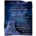 Tgruihm To My Daughter Gifts Blanket From 60"X50", Mom 1. Fixed Price $31.64.