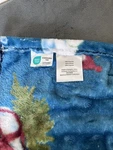 Enchante Accessories Snowman Christmas Polyester Throw Blanket Blue Oeko-tex. Fixed Price $9.99.