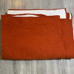 Vintage Rust Orange Woven Canon Full Twin Bedspread Embroidered Blanket Usa. Fixed Price $49.99.
