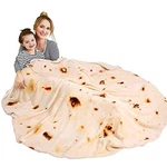 71 Inch Giant Burrito Tortilla Blanket Double Sided, Adult Size. Fixed Price $23.09.