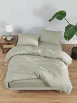 Venice Home 100% Cotton Jersey Duvet Cover Set - Full/queen, Mineral Green. Fixed Price $74.99.